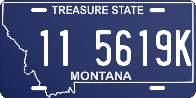 MT license plate 115619K