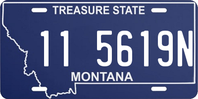 MT license plate 115619N
