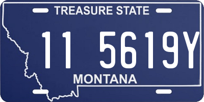 MT license plate 115619Y