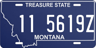 MT license plate 115619Z