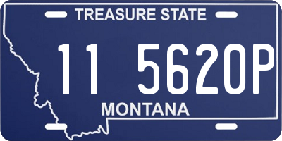 MT license plate 115620P