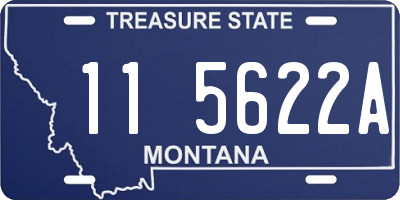 MT license plate 115622A