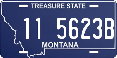 MT license plate 115623B
