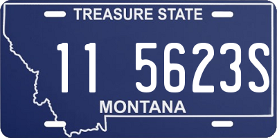 MT license plate 115623S
