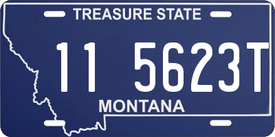 MT license plate 115623T
