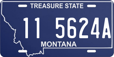 MT license plate 115624A