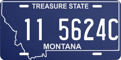 MT license plate 115624C