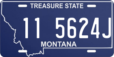 MT license plate 115624J