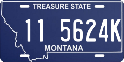 MT license plate 115624K