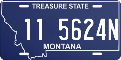 MT license plate 115624N