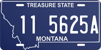 MT license plate 115625A