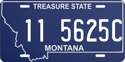 MT license plate 115625C