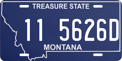 MT license plate 115626D