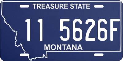 MT license plate 115626F