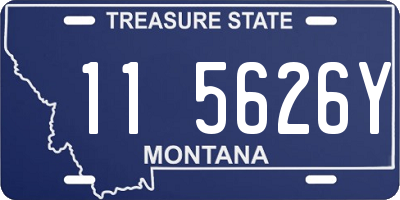 MT license plate 115626Y