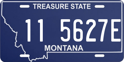 MT license plate 115627E