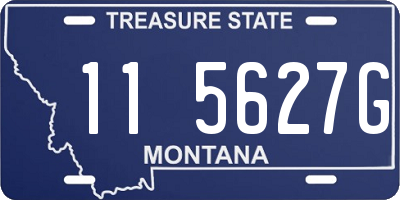 MT license plate 115627G