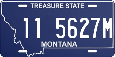 MT license plate 115627M