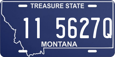 MT license plate 115627Q