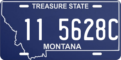 MT license plate 115628C