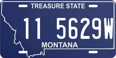 MT license plate 115629W
