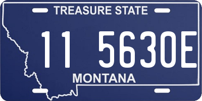 MT license plate 115630E