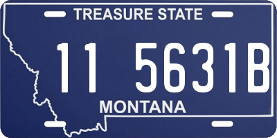MT license plate 115631B