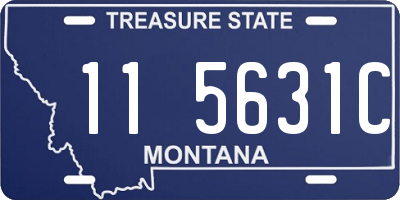 MT license plate 115631C