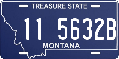 MT license plate 115632B