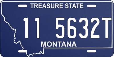 MT license plate 115632T