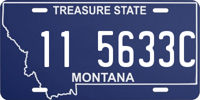 MT license plate 115633C