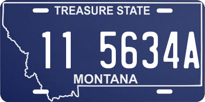MT license plate 115634A