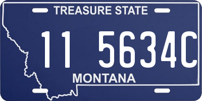 MT license plate 115634C