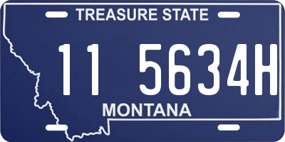 MT license plate 115634H
