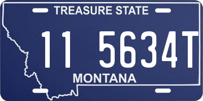 MT license plate 115634T