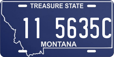 MT license plate 115635C