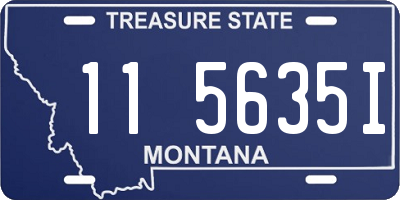 MT license plate 115635I