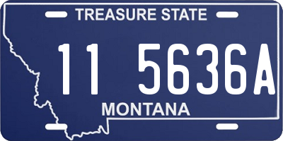 MT license plate 115636A