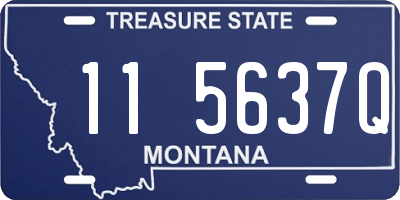 MT license plate 115637Q