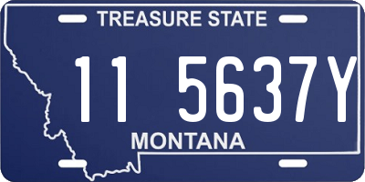 MT license plate 115637Y