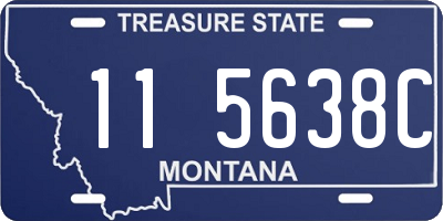 MT license plate 115638C