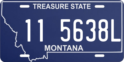 MT license plate 115638L