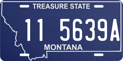 MT license plate 115639A