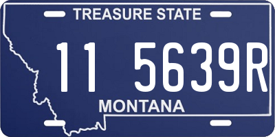 MT license plate 115639R
