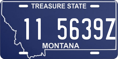 MT license plate 115639Z