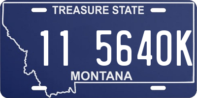 MT license plate 115640K