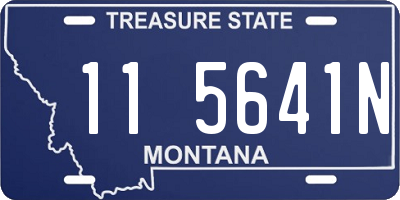 MT license plate 115641N