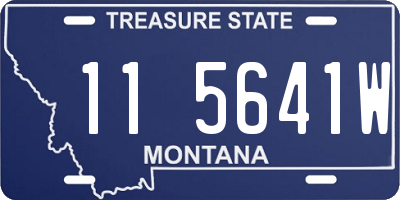 MT license plate 115641W