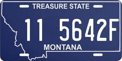 MT license plate 115642F