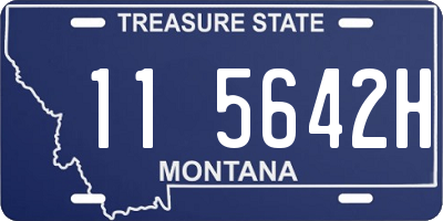 MT license plate 115642H